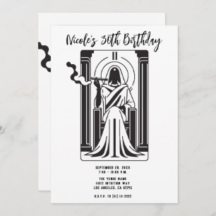 Invitation Tarot High Prestess Weight Fumer Occulte