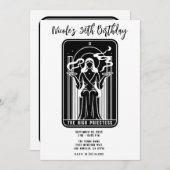 Invitation Tarot High Prestess Weight Fumer Occulte (Devant / Derrière)