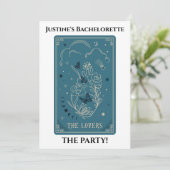 Invitation Tarot Les Amoureux Bachelorette Party (Debout devant)
