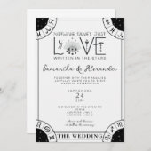 Invitation Tarot Mariage céleste Signes Zodiaques Mal Oeil Lu (Devant / Derrière)