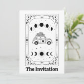 Invitation Tarot Mystic Fortune Astrological Zodiac Celestial (Debout devant)