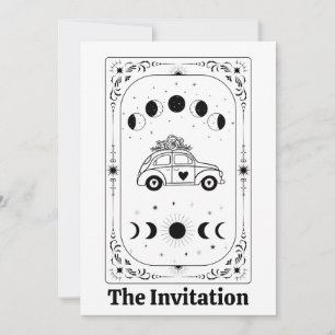 Invitation Tarot Mystique Fortune Astrologique Zodiaque Céles