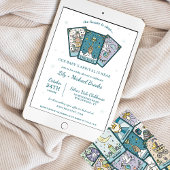 Invitation Tarot Thème Sexe Baby shower Neutre
