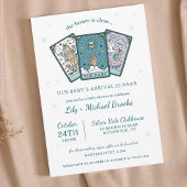 Invitation Tarot Thème Sexe Baby shower Neutre