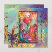 Invitation TAROTS DE L'OMBRE PERDUE, AMANTS Saint-Valentin (Devant / Derrière)