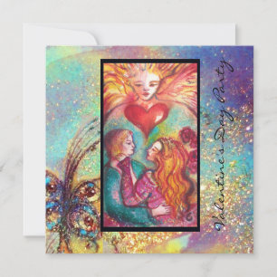 Invitation TAROTS DES OMBRES PERDUES, AMANTS Saint-Valentin