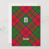 Invitation Tartan Clan Grant (Devant)