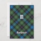 Invitation Tartan Clan MacKenzie (Devant)
