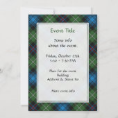 Invitation Tartan Clan MacKenzie (Dos)