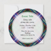 Invitation Tartan Clan Russell (Dos)