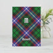Invitation Tartan Clan Russell (Debout devant)