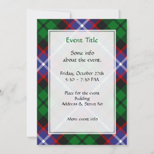 Invitation Tartan Clan Russell