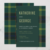 Invitation Tartan de l'Armée (Devant / Derrière)