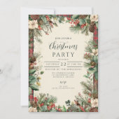 Invitation Tartan de Noël des Fêtes (Devant)