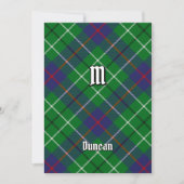 Invitation Tartan du clan Duncan (Devant)