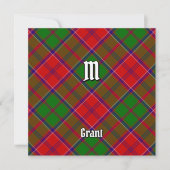 Invitation Tartan du clan Grant (Devant)