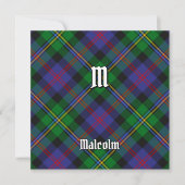 Invitation Tartan du clan Malcolm (Devant)