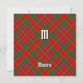 Invitation Tartan du clan Munro (Devant)