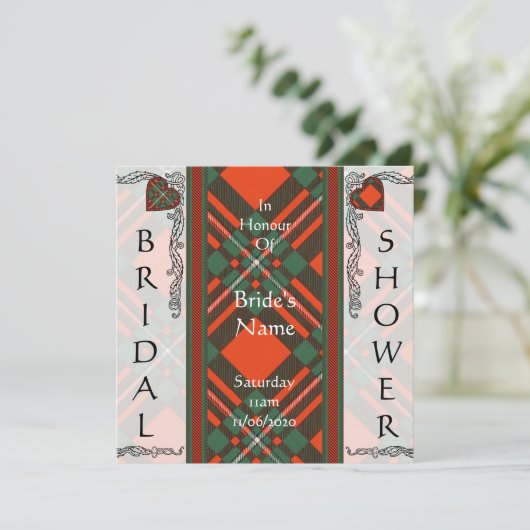 Invitation Tartan écossais de MacGregor (Debout devant)