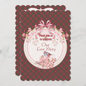 Invitation Tartan écossais Patiné de Chisholm (Devant / Derrière)