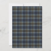 Invitation Tartan Holyrood Avec Cadre Pearl (Dos)