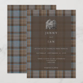 Invitation Tartan Lallybroch Outlander (Devant / Derrière)