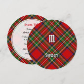 Invitation Tartan Royal Stewart (Devant / Derrière)