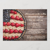 Tarte américain de fruit de drapeau des Etats-Unis
