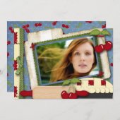 Invitation Tarte aux cerises (Devant / Derrière)