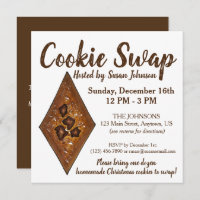 Tarte de sable Noël Cookie Swap Party Vente de gât
