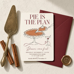 Invitation Tarte est le plan Dîner d'abord Ligne artistique t