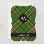 Invitation Tarte verte, noire, rouge et blanche (Devant)