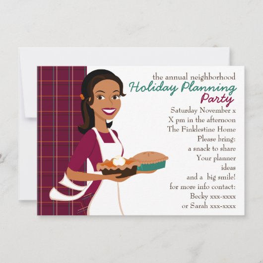 Invitation Tartes et plaid (Devant)