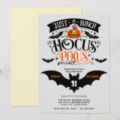 Invitation Tas de Hocus Pocus Fête Halloween numérique  (Devant / Derrière)
