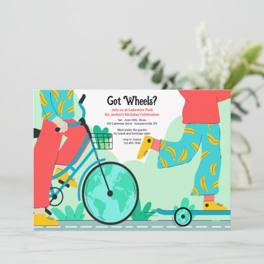 Invitation T'as des Roues (Debout devant)