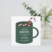 Invitation Tasse de cacao chaud  (Debout devant)