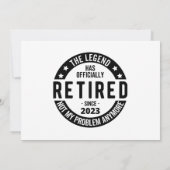 Invitation tasse de café 2023 à la retraite (Dos)