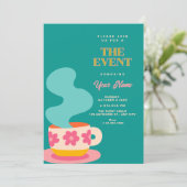 Invitation Tasse mignonne (Debout devant)
