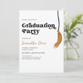 Invitation Tassel Graduation Party (Debout devant)