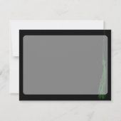 Invitation Tassel Photo Graduation Party Vert et Noir (Dos)