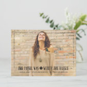 Invitation Tassel vaut la peine de Hassle Graduation Invitati (Debout devant)