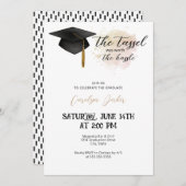 Invitation Tassel Worth The Hassle Graduation Party (Devant / Derrière)