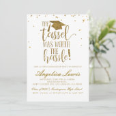 Invitation Tassel Worth Worth of the Hassle Graduation (Debout devant)