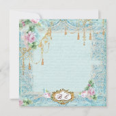 Invitation Tassels de dentelle français et écriture de script (Devant)