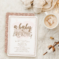 Tasses de café à emporter Baby is Brewing Baby Sho