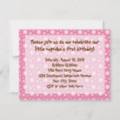 Invitation Tastey Frosted Cupcake Premier anniversaire (Dos)