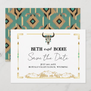 Invitation Tatanka Bison Yellowstone Ranch Enregistrer la dat