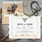 Invitation Tatanka Bison Yellowstone Ranch Enregistrer la dat