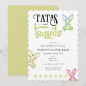 Invitation Tatas & Tequila Fête des mariées moderne Fiesta Pa (Devant / Derrière)