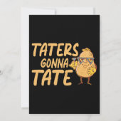 Invitation Taters Pomme de terre Humour de nourriture végétal (Dos)
